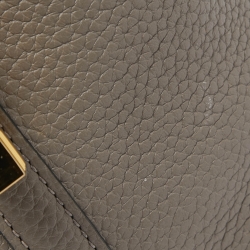 Hermes Etain Taurillon Clemence Leather Picotin Lock 18 Bag
