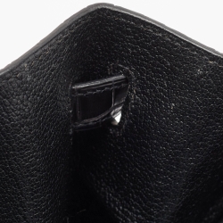 Hermes Black Crocodile Gold Finish Birkin 40 Bag