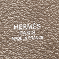 Pre Owned Hermès  Etoupe Taurillon Clemence Leather Palladium Hardware Jypsiere 31 Bag