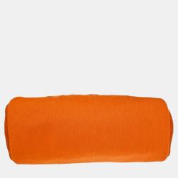 Pre Owned Hermes Orange Canvas Herbag shoulder bag