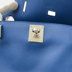 Hermes Blue Swift Leather Mini Jypsiere Shoulder Bag