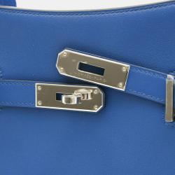 Hermes Blue Swift Leather Mini Jypsiere Shoulder Bag
