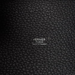 مملوكة مسبقًا Hermès Noir Taurillon Clemence Leather Picotin Lock 18 Bag