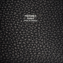مملوكة مسبقًا Hermès Noir Taurillon Clemence Leather Picotin Lock 18 Bag