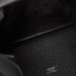مملوكة مسبقًا Hermès Noir Taurillon Clemence Leather Picotin Lock 18 Bag