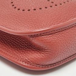 Pre Owned Hermes Cuivre Clemence Leather Evelyne TPM Bag