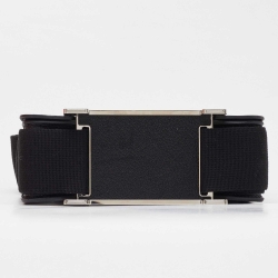 Pre Owned Hermes Black Chevre Mysore Leather Geta Bag  