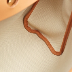 Pre Owned حقيبة هيرمس هيرباغ زيب 31 كانفاس إتش/إبيين وجلد أحمر 