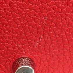 Pre Owned Hermes Rouge De Coeur Clemence Lindy 26 Handbag