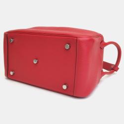 Pre Owned Hermes Rouge De Coeur Clemence Lindy 26 Handbag