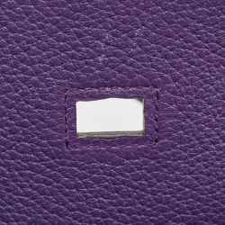 Hermes Ultraviolet Togo Leather Palladium Finish Birkin 40 Bag