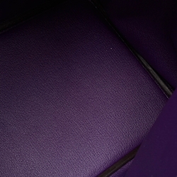 Hermes Ultraviolet Togo Leather Palladium Finish Birkin 40 Bag
