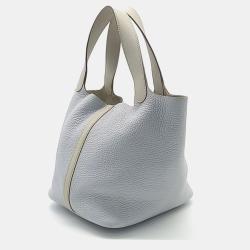 مملوكة مسبقًا Hermes Two-Tone Lock Picotin 22 Tote Bag