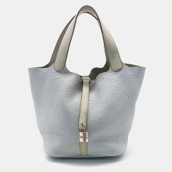 مملوكة مسبقًا Hermes Two-Tone Lock Picotin 22 Tote Bag