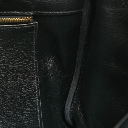 Hermes Noir Togo Leather Gold Finish Birkin 35 Bag