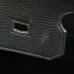 Hermes Noir Togo Leather Gold Finish Birkin 35 Bag