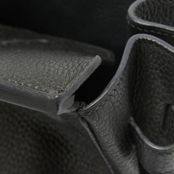 Hermes Noir Togo Leather Gold Finish Birkin 35 Bag