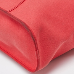 Hermes Rose Candy Toile Canvas Cabag Elan Tote