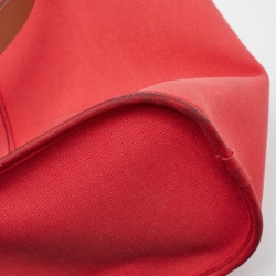 Hermes Rose Candy Toile Canvas Cabag Elan Tote
