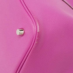 Pre Owned Hermes Magnolia/Bleu Saphir/Craie Epsom Leather Picotin Lock Tressage Bag