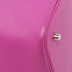 Pre Owned Hermes Magnolia/Bleu Saphir/Craie Epsom Leather Picotin Lock Tressage Bag