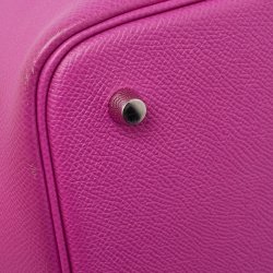 Pre Owned Hermes Magnolia/Bleu Saphir/Craie Epsom Leather Picotin Lock Tressage Bag