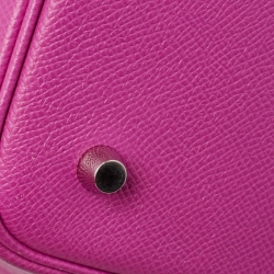 Pre Owned Hermes Magnolia/Bleu Saphir/Craie Epsom Leather Picotin Lock Tressage Bag