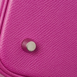 Pre Owned Hermes Magnolia/Bleu Saphir/Craie Epsom Leather Picotin Lock Tressage Bag