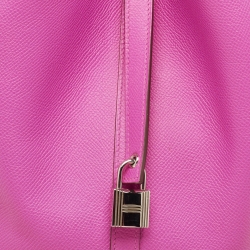 Pre Owned Hermes Magnolia/Bleu Saphir/Craie Epsom Leather Picotin Lock Tressage Bag