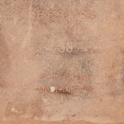 Pre Owned Hermes Brown Leather Pique Oran Flat Slides Size 38