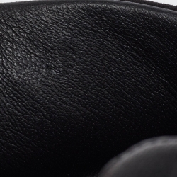 Pre Owned Hermès Black Suede and Leather Bouncing Sneakers Size 38