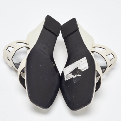 Hermes Cream Leather Figari Sandals Size 38
