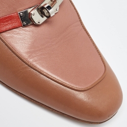 Hermes Multicolor Leather Oz Flat Mules Size 37