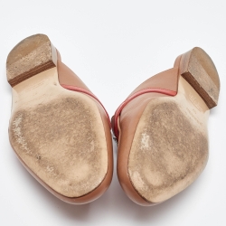 Hermes Multicolor Leather Oz Flat Mules Size 37