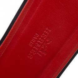 Pre Owned Hermes Orange Patent Leather Oran Sandals Size 40