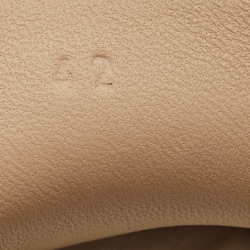 Pre Owned Hermes Beige Nubuck Leather Irving Loafers Size 42