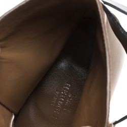 Hermes Brown Leather Neo Ankle Boots Size 38.5