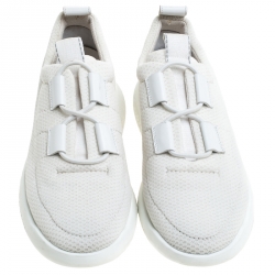 Hermes White Mesh Team Sneakers Size 38