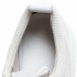 Hermes White Mesh Team Sneakers Size 38