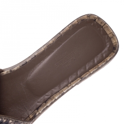 Hermes Python Oran Box Sandals Size 38.5
