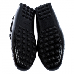 Hermes Black Patent Leather Irving Slip On Loafers Size 39.5