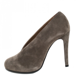 Hermes Khaki Suede Florida Pumps Size 39.5