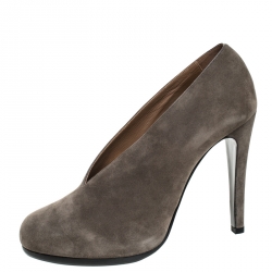 Hermes Khaki Suede Florida Pumps Size 39.5