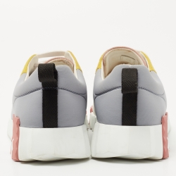 Hermes Multicolor Suede and Nylon Bouncing Sneakers Size 39