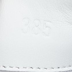 Hermes Tri Color Canvas and Leather Get Low Top Sneakers Size 38.5