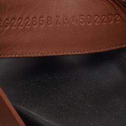 Pre Owned Hermes Brown Leather Chypre Sandals Size 45