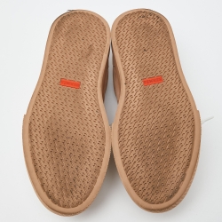 Pre Owned Hermes Beige Suede Day Sneakers Size 40