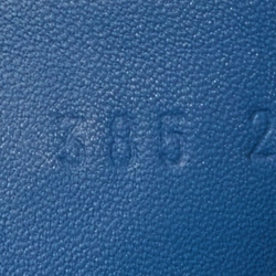 Pre Owned Hermès Blue Leather Chypre Sandals Size 38.5