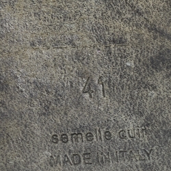 مملوكة مسبقًا Hermes Black Leather Oran Flat Slides Size 41