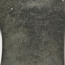 مملوكة مسبقًا Hermes Black Leather Oran Flat Slides Size 40